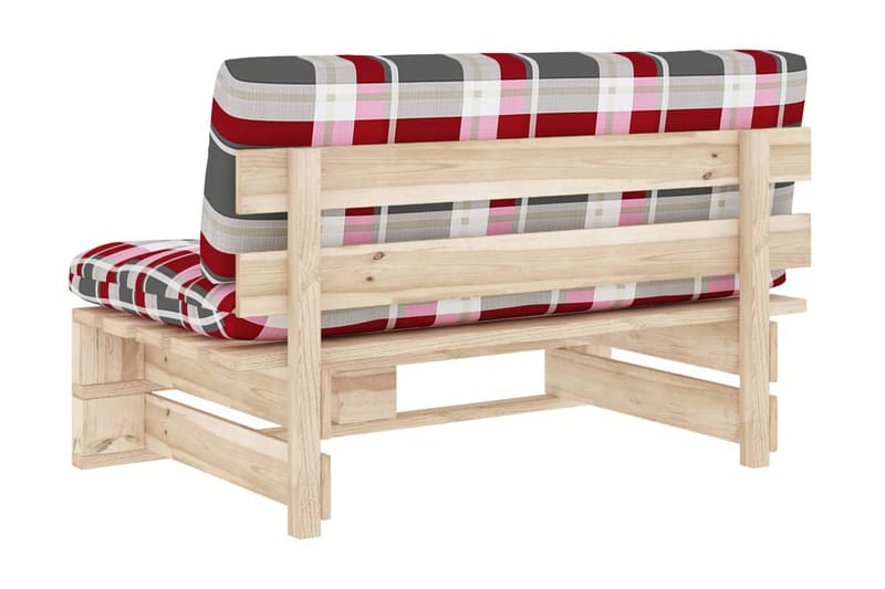 Mittensektion till Pallsoffa Utomhus impregnerad furu - Brun - Utemöbler - Loungemöbler - Modulsoffa utomhus