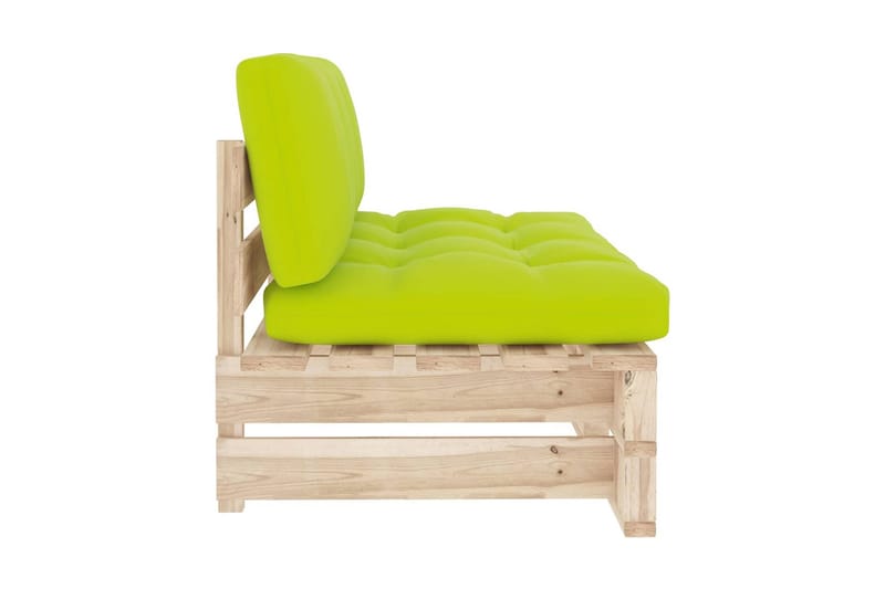 Mittensektion till Pallsoffa Utomhus impregnerad furu - Grön - Utemöbler - Loungemöbler - Modulsoffa utomhus