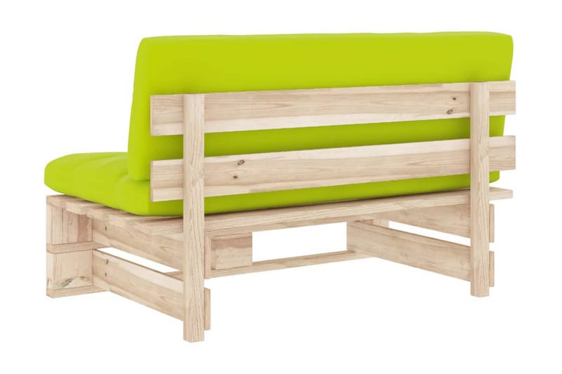 Mittensektion till Pallsoffa Utomhus impregnerad furu - Grön - Utemöbler - Loungemöbler - Modulsoffa utomhus