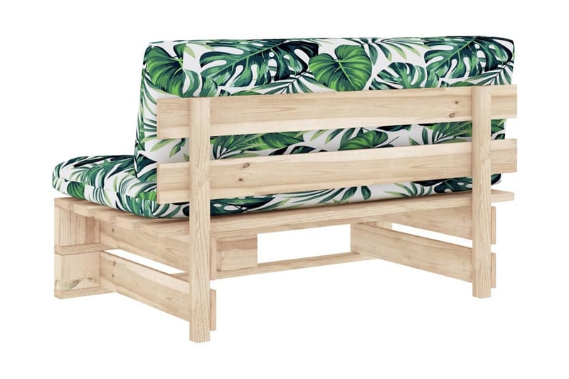 Mittensektion till Pallsoffa Utomhus impregnerad furu - Brun - Utemöbler - Loungemöbler - Modulsoffa utomhus