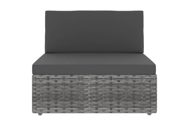 Mittensits till Modulsoffa Utomhus konstrotting grå - Grå - Utemöbler - Loungemöbler - Modulsoffa utomhus