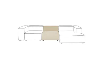 Mittmodul Aprica - Utemöbler - Loungemöbler - Modulsoffa utomhus - Mittmodul utesoffa