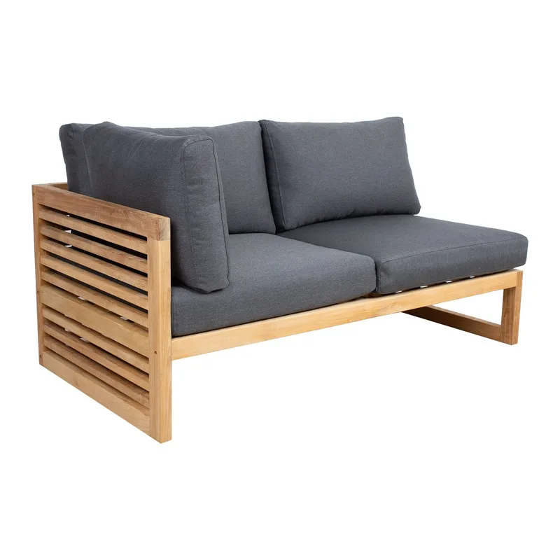 Modulsoffa Serenity 2-sits Höger armstöd, brun