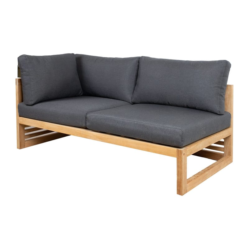 Modulsoffa Serenity 2-sits Höger armstöd - brun - Utemöbler - Loungemöbler - Modulsoffa utomhus