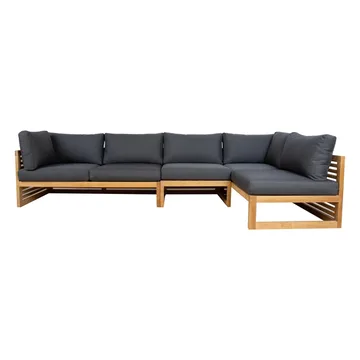 Modulsoffa Serenity 2-sits Vänster armstöd - brun - Utemöbler - Loungemöbler - Modulsoffa utomhus