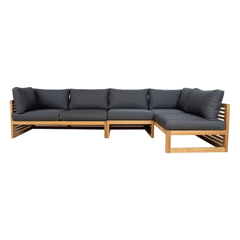 Modulsoffa Serenity 2-sits Vänster armstöd - brun - Utemöbler - Loungemöbler - Modulsoffa utomhus