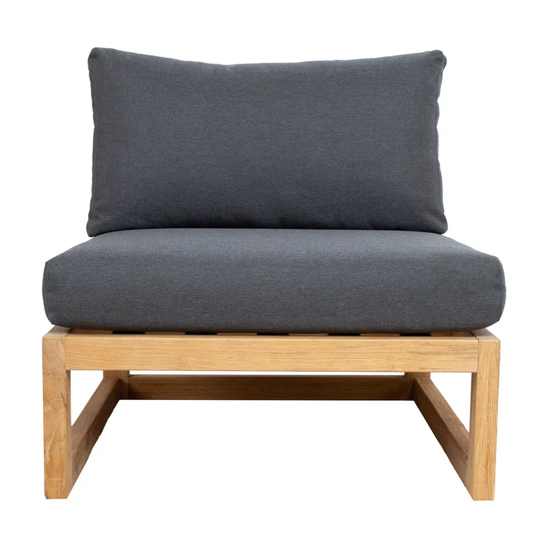 Modulsoffa Serenity mittdel - Brun - Utemöbler - Loungemöbler - Modulsoffa utomhus - Mittmodul utesoffa