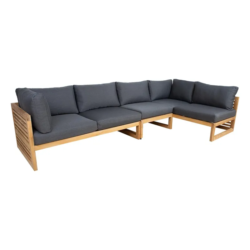 Modulsoffa Serenity mittdel - Brun - Utemöbler - Loungemöbler - Modulsoffa utomhus - Mittmodul utesoffa