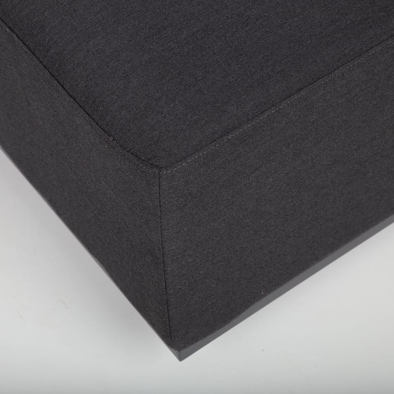 Ottoman Fuller 83x83x42 cm - mörkgrå - Utemöbler - Loungemöbler - Modulsoffa utomhus - Fotpall & pall utomhus