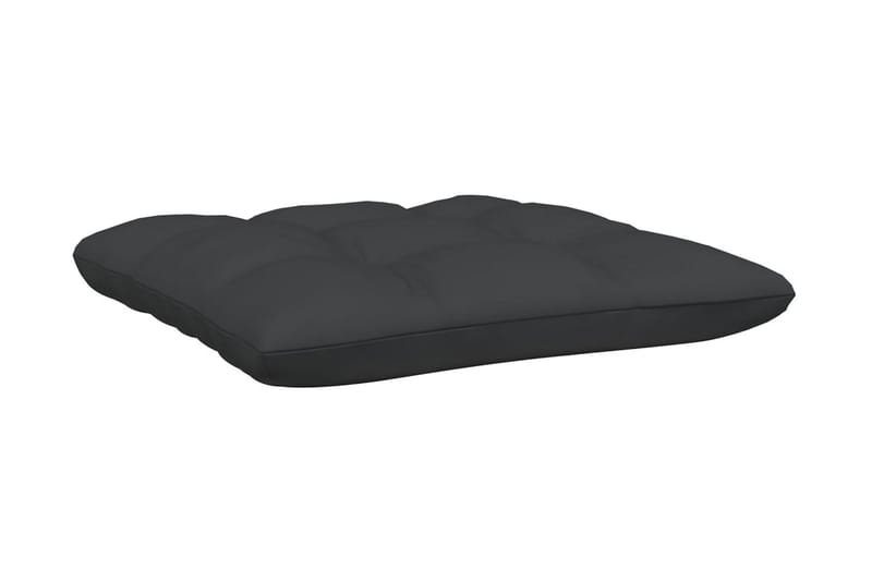 Fotpall med dyna för trädgården antracit massiv furu - Grå - Utemöbler - Loungemöbler - Modulsoffa utomhus - Fotpall & pall utomhus