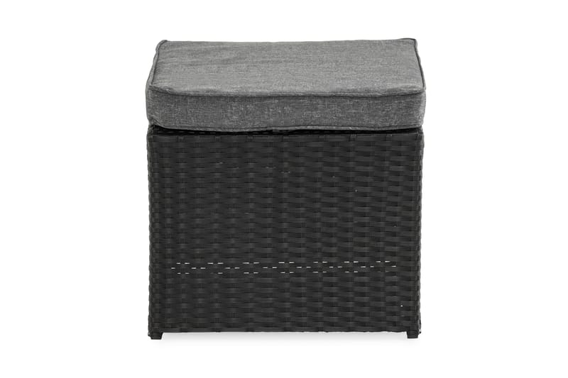James Pall inkl Dyna - Svart - Utemöbler - Loungemöbler - Modulsoffa utomhus - Fotpall & pall utomhus