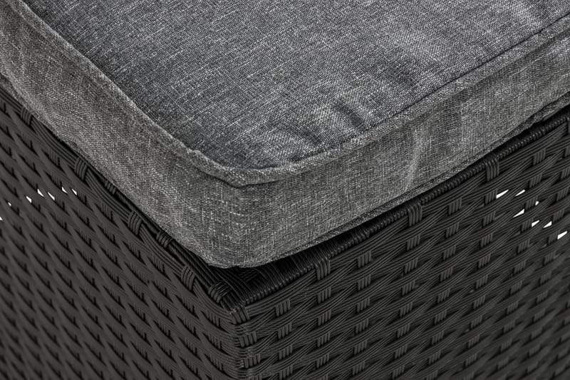 James Pall inkl Dyna - Svart - Utemöbler - Loungemöbler - Modulsoffa utomhus - Fotpall & pall utomhus
