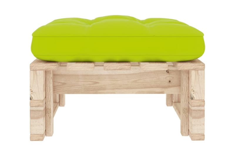 Pallottoman impregnerad furu - Grön - Utemöbler - Loungemöbler - Modulsoffa utomhus - Fotpall & pall utomhus