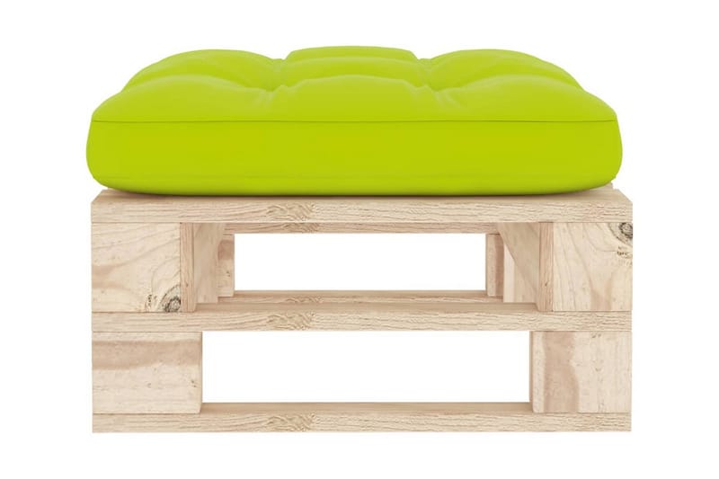 Pallottoman impregnerad furu - Grön - Utemöbler - Loungemöbler - Modulsoffa utomhus - Fotpall & pall utomhus
