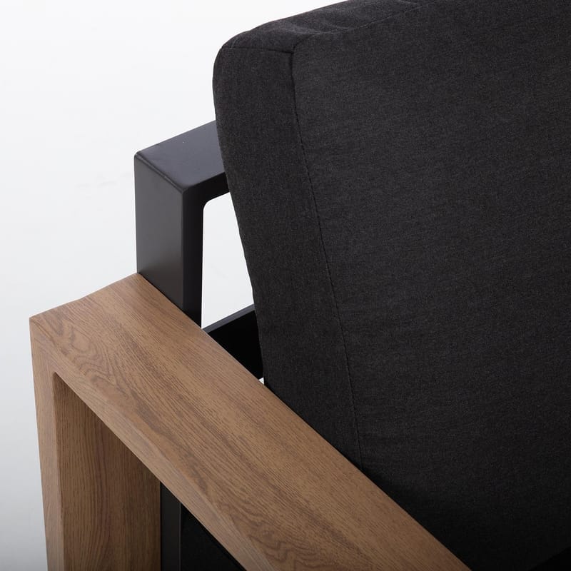 Soffmodul Fuller 68x89x70,5 cm - mörkgrå - Utemöbler - Loungemöbler - Modulsoffa utomhus - Mittmodul utesoffa