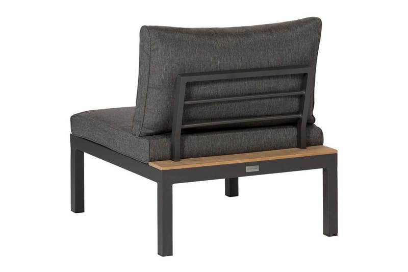 Trädgårdsloungeelement La Vida - Antracit - Utemöbler - Loungemöbler - Modulsoffa utomhus - Mittmodul utesoffa