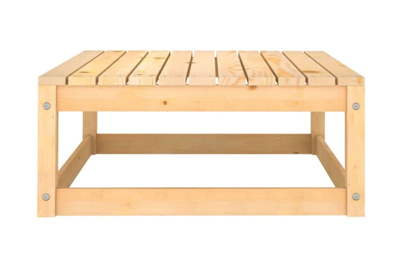 Trädgårdspall 70x70x30 cm massiv furu - Brun - Utemöbler - Loungemöbler - Modulsoffa utomhus - Fotpall & pall utomhus