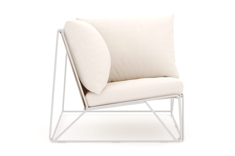Usteryd hörnmodul utomhus - Beige/Beige - Utemöbler - Loungemöbler - Modulsoffa utomhus - Hörnmodul utesoffa