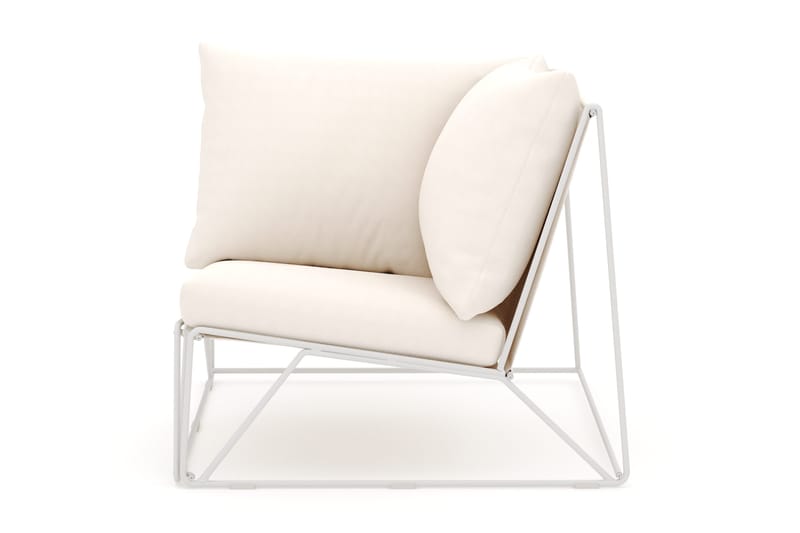Usteryd hörnmodul utomhus - Beige/Beige - Utemöbler - Loungemöbler - Modulsoffa utomhus - Hörnmodul utesoffa