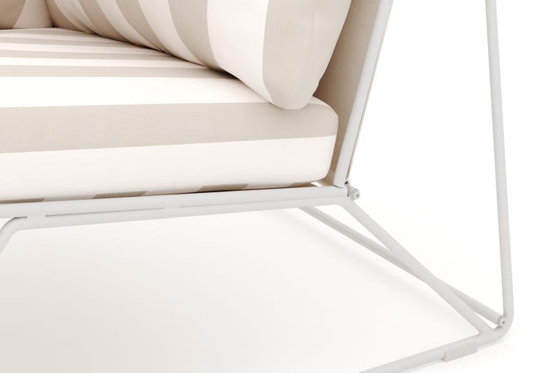 Usteryd hörnmodul utomhus - Beige/Striped - Utemöbler - Loungemöbler - Modulsoffa utomhus - Hörnmodul utesoffa