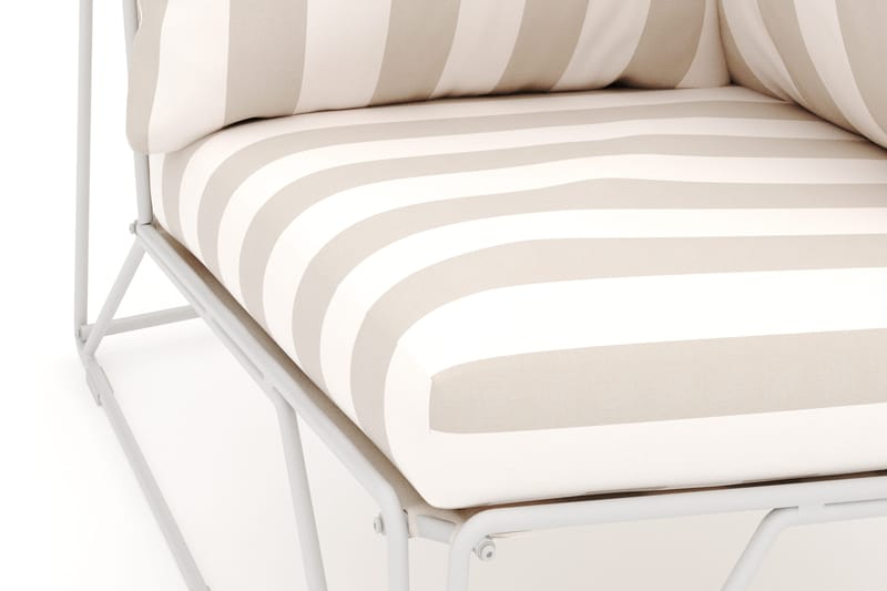 Usteryd hörnmodul utomhus - Beige/Striped - Utemöbler - Loungemöbler - Modulsoffa utomhus - Hörnmodul utesoffa