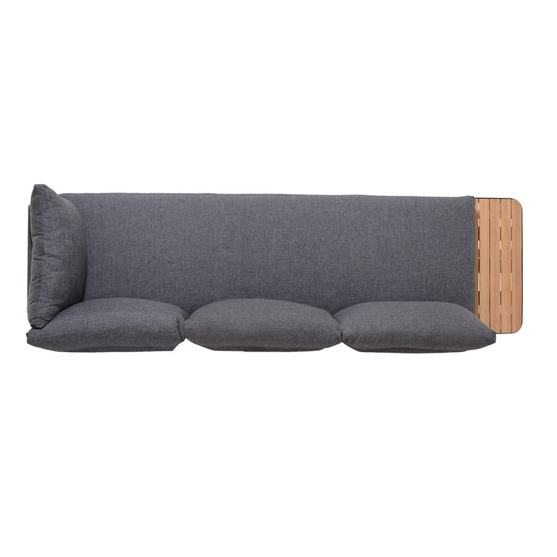 Utomhus modulsoffa Portals 3-sits - svart - Utemöbler - Loungemöbler - Loungesoffa