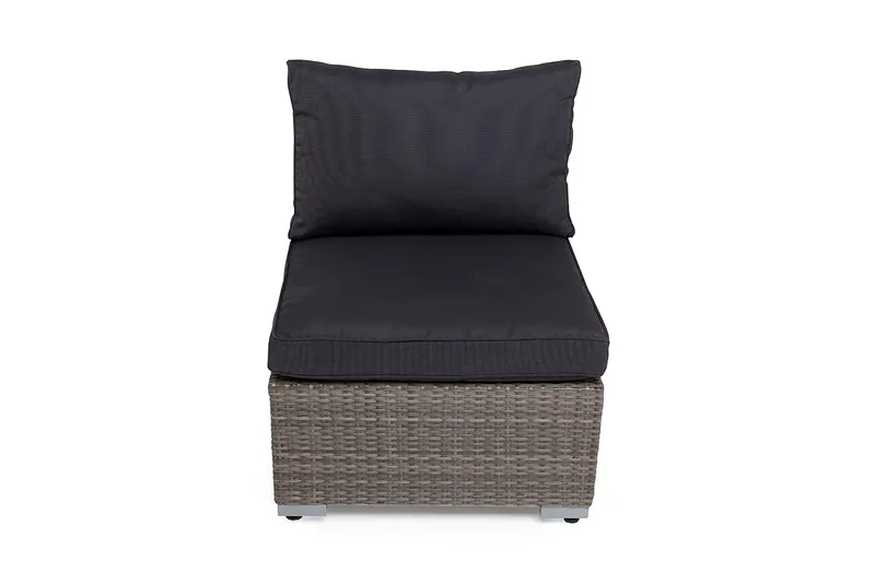 Wisconsin Mittmodul Konstrotting/Grå/Brun - Hillerstorp - Utemöbler - Loungemöbler - Modulsoffa utomhus - Mittmodul utesoffa