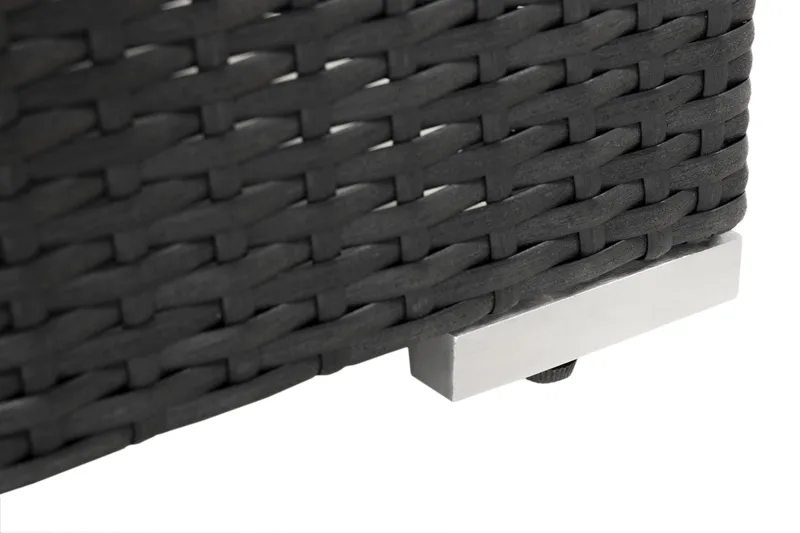 Wisconsin Premium Mittmodul utomhus i konstrotting - Svart - Utemöbler - Loungemöbler - Modulsoffa utomhus