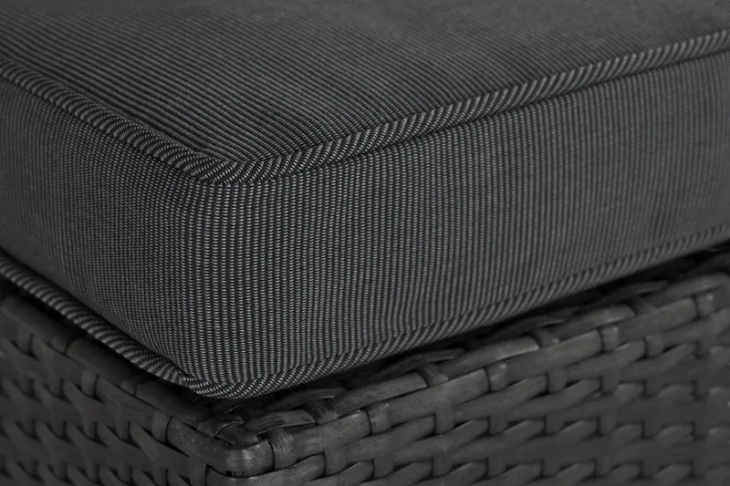 Wisconsin Premium Mittmodul utomhus i konstrotting - Svart - Utemöbler - Loungemöbler - Modulsoffa utomhus