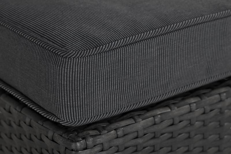 Wisconsin Premium Mittmodul utomhus i konstrotting - Svart - Utemöbler - Loungemöbler - Modulsoffa utomhus