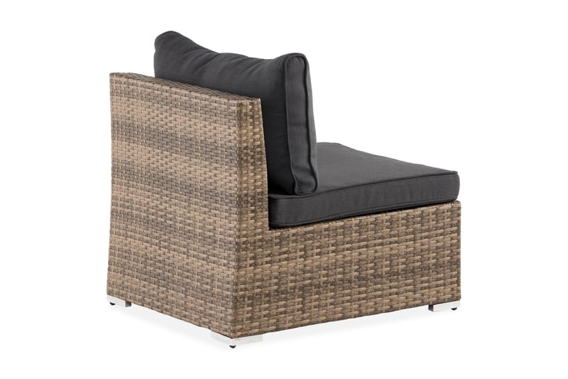Wisconsin Premium Mittmodul utomhus i konstrotting - Sand Beige - Utemöbler - Loungemöbler - Modulsoffa utomhus