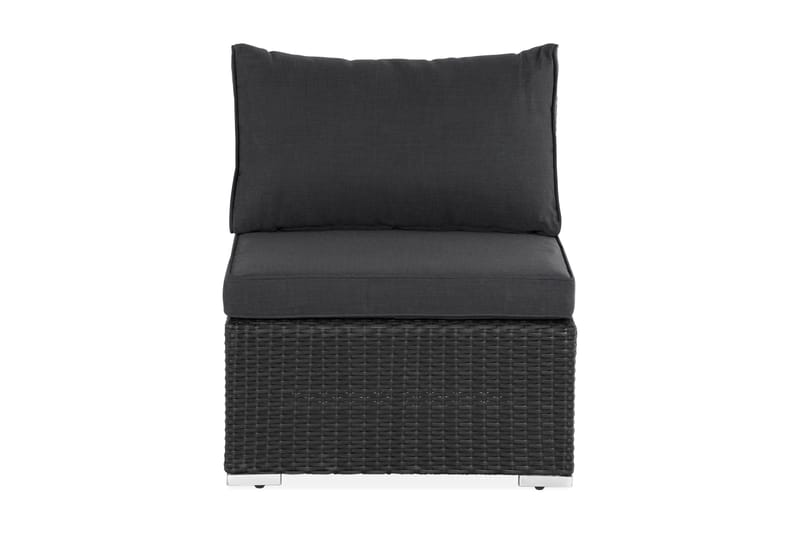 Wisconsin Premium Mittmodul utomhus i konstrotting - Svart - Utemöbler - Loungemöbler - Modulsoffa utomhus