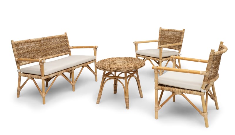 Soffa Hillerstorp Vindö - Brun - Utemöbler - Loungemöbler - Loungesoffa