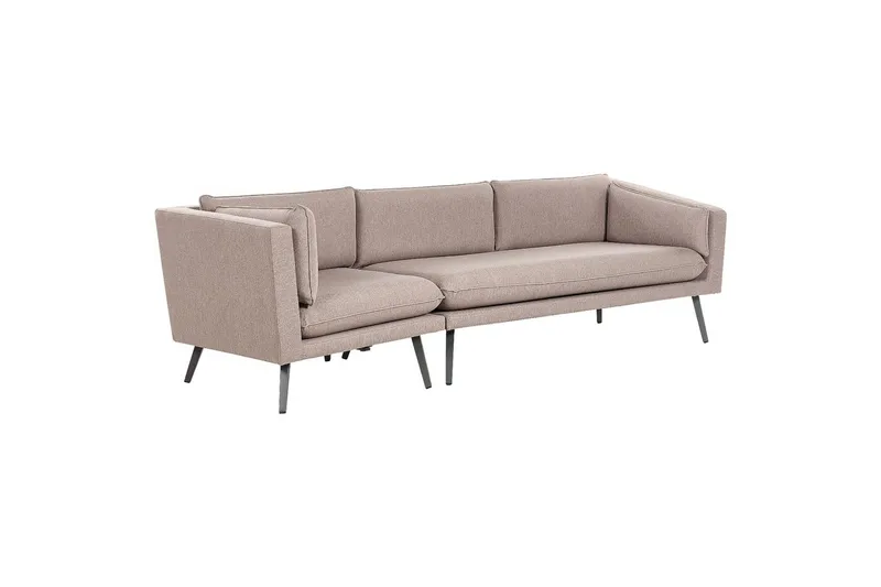 Soffa Loretello Beige/grå, Vänstervänd, Beige/grå, Vänstervänd