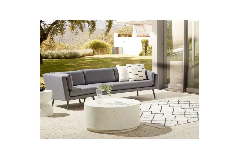 Soffa Loretello Grå, Vänstervänd - Grå, Vänstervänd - Utemöbler - Loungemöbler - Loungesoffa