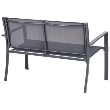 Soffgrupp utomhus med Bord 4-Sits Tavoleto - Mörkgrå - Utemöbler - Loungemöbler - Soffgrupp utomhus