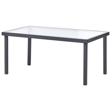 Soffgrupp utomhus med Bord 4-Sits Tavoleto - Mörkgrå - Utemöbler - Loungemöbler - Soffgrupp utomhus