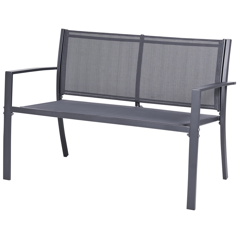 Soffgrupp utomhus med Bord 4-Sits Tavoleto - Mörkgrå - Utemöbler - Loungemöbler - Soffgrupp utomhus