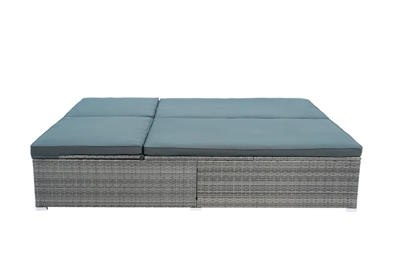 Solsäng utomhus | Justerbar rygg | Dyna ingår | Glyxnäs Grå - Utemöbler - Loungemöbler - Solbädd