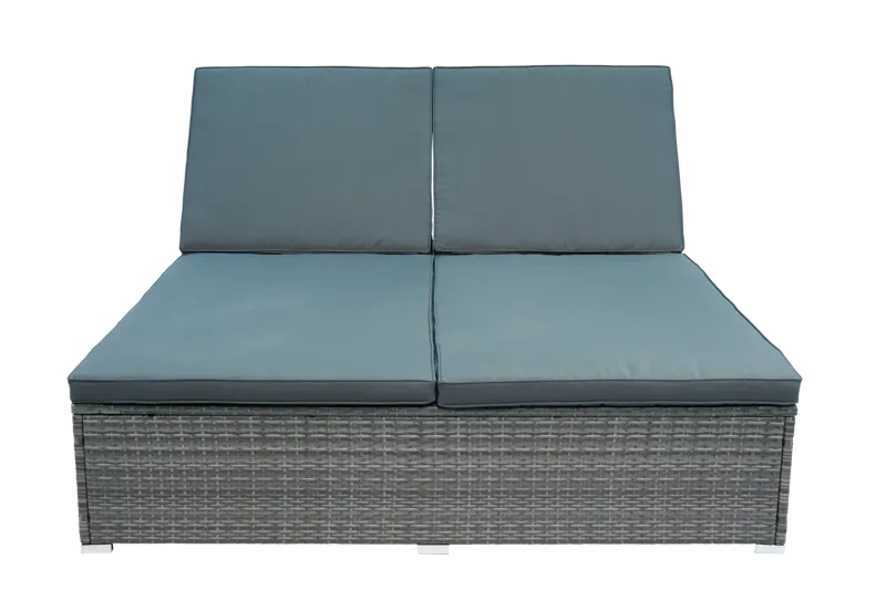 Solsäng utomhus | Justerbar rygg | Dyna ingår | Glyxnäs Grå - Utemöbler - Loungemöbler - Solbädd