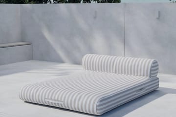 Solstol Redang Utomhus - Beige och vita ränder - Utemöbler - Utestol & trädgårdsstol - Solsäng & Solvagnar