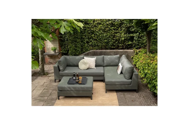 Trädgårdsloungeset Sicilien - Grön, Höger - Utemöbler - Loungemöbler - Loungesoffa