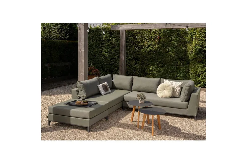 Trädgårdsloungeset Sicilien - Grön, Vänster - Utemöbler - Loungemöbler - Loungesoffa