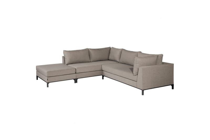 Trädgårdsloungeset Sicilien - Taupe, Vänster - Utemöbler - Loungemöbler - Loungesoffa