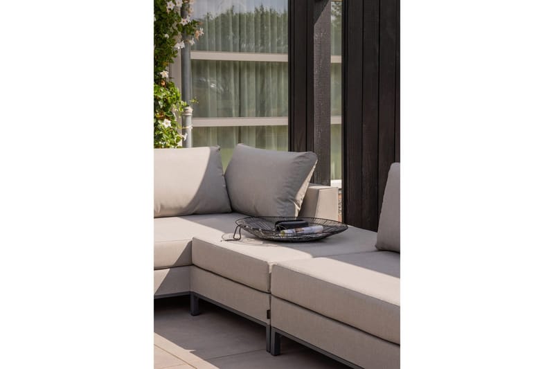 Trädgårdsloungeset Sicilien - Taupe, Vänster - Utemöbler - Loungemöbler - Loungesoffa