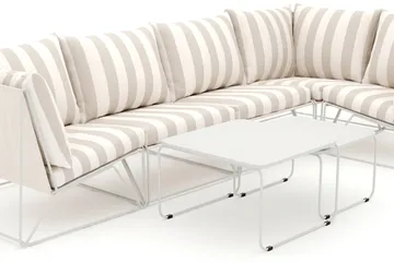 Usteryd utomhus hörnsoffa 5-sits vändbar - Beige/Striped - Utemöbler - Loungemöbler - Soffgrupp utomhus