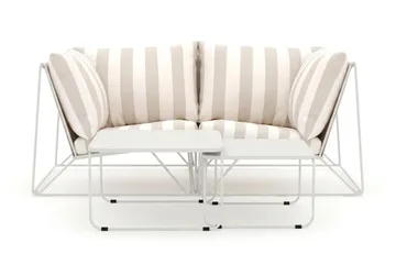 Usteryd utomhus rak 2-sits soffa - Beige/Striped - Utemöbler - Loungemöbler - Soffgrupp utomhus