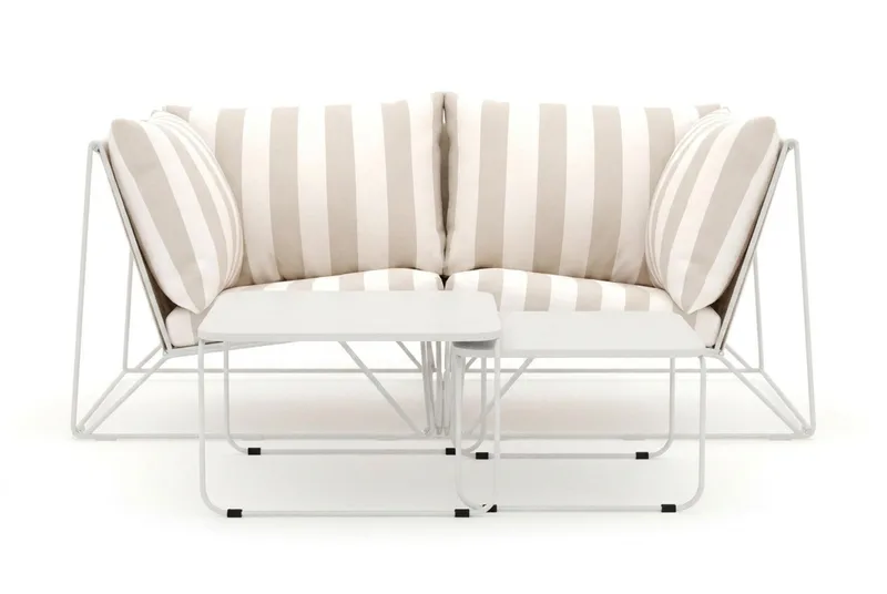 Usteryd utomhus rak 2-sits soffa - Beige/Striped - Trädgård & spabad - Utemiljö - Altan & terrass - Altanmöbler