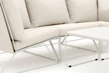 Usteryd utomhus rak 3-sits soffa - Beige/Beige - Utemöbler - Loungemöbler - Soffgrupp utomhus