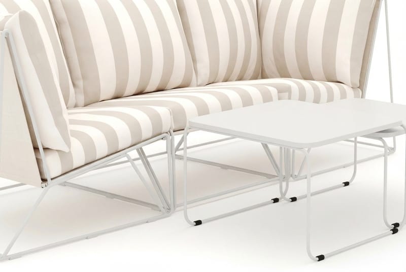 Usteryd utomhus rak 3-sits soffa - Beige/Striped - Trädgård & spabad - Utemiljö - Altan & terrass - Altanmöbler